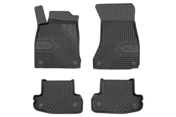 2.5D Гумени стелки Frogum №77 за Audi A5 F5 Coupé (2016+), 4 части, черни