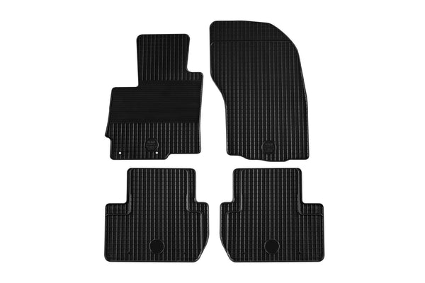 Covorașe de cauciuc Gumarny Zubri pentru Peugeot 4007 (2007-2012) - 4 părți, negru