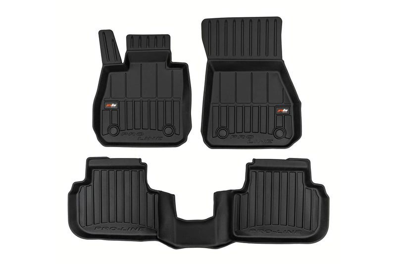3D Гумени стелки Frogum за BMW Серия 2 Gran Coupe F44 (2019 +), 4 части – Черни