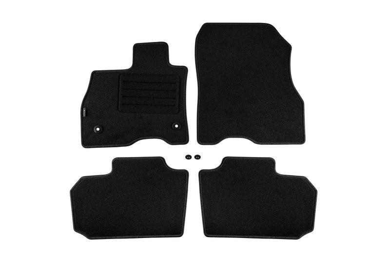 Мокетни стелки Petex за Nissan Leaf (2010–2018) Rex, 4 части, черни, захват B012U