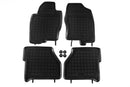 Гумени стелки Rezaw-Plast за Nissan Navara D40 (2005–2015) – 4 части, черни