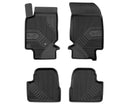 2.5D Rubber insoles Frogum №77 pentru Peugeot 208 (2019+), 4 bucăți, negru