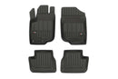 3D Гумени стелки Frogum за Peugeot 207 (2006–2012), 4 части, черни