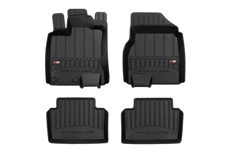 3D Гумени стелки Frogum за Nissan Qashqai (2006–2013) Tekna, 4 части, черни