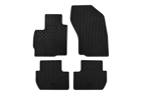 Covorașe de cauciuc Rigum pentru Peugeot 4007 (2007 +), 4 părți, negru