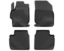 2.5D Rubber insoles Frogum №77 pentru Peugeot 301 (2012+), 4 părți, negru