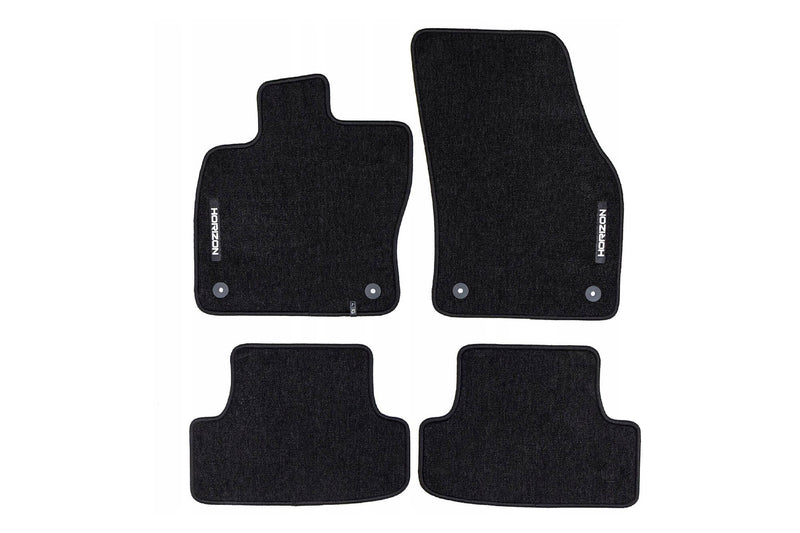 Мокетни стелки Frogum Horizon за Audi Q2 (2020+), 4 части, черни