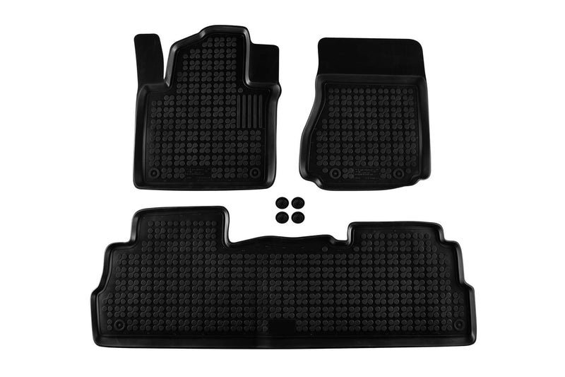 Гумени стелки Rezaw-Plast за Nissan NV200 (2009+) – 3 части, черни