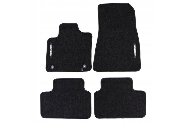 Мокетни стелки Frogum Horizon за Volvo XC40 Recharge (2020+), 4 части, черни