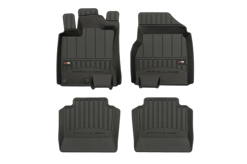 3D Гумени стелки Frogum за Nissan Qashqai I +2 (2006–2013), 4 части, черни