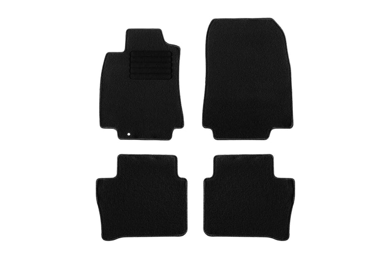 Мокетни стелки Rigum за Nissan Tiida хечбек/седан (2007–2012), 4 части, черни