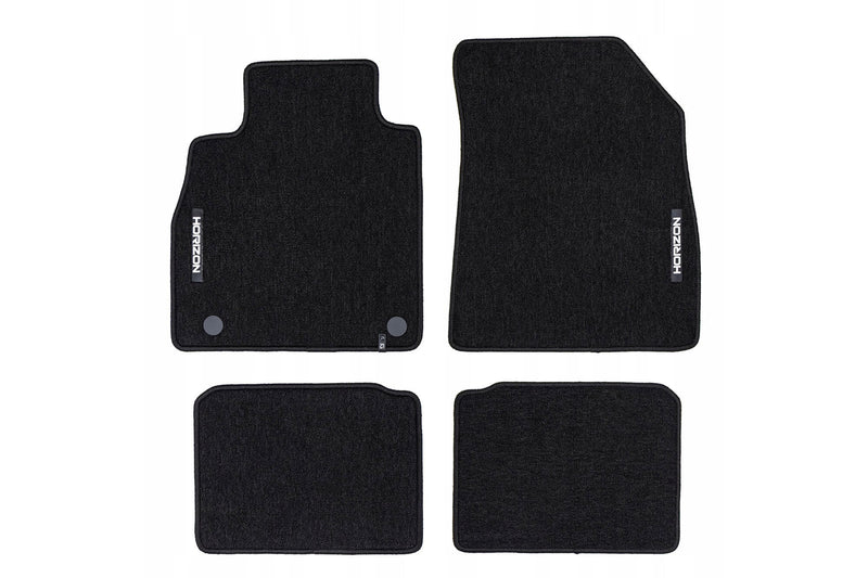 Мокетни стелки Frogum Horizon за Nissan Micra K14 (2016–2022), 4 части, черни