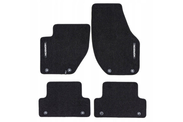 Мокетни стелки Frogum Horizon за Volvo V40 (2012–2019), 4 части, черни