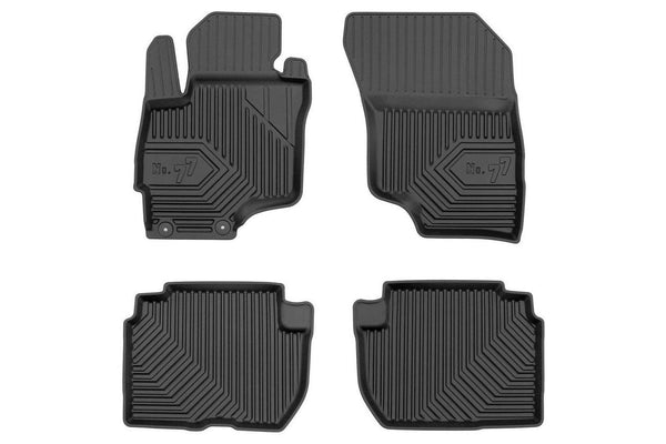 2.5D Гумени стелки Frogum № 77 за Mitsubishi Outlander PHEV (2014+), 4 части, черни