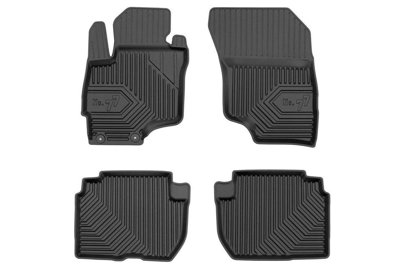 2.5D Гумени стелки Frogum № 77 за Mitsubishi Outlander PHEV (2014+), 4 части, черни