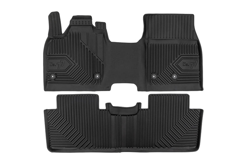 2.5D гумени стелки Frogum модел №77 за Nissan Ariya (2022+), 2 части, черни