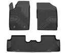 2.5D Rubber insoles Frogum №77 pentru Peugeot Partner I (1996-2010), 3 părți, negru