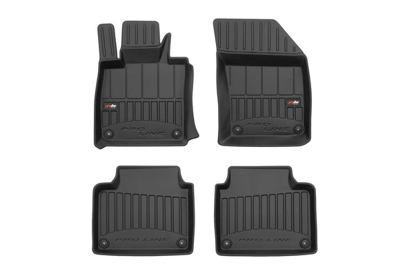 3D Гумени стелки Frogum за Volvo V90 (2016+) – 4 части, черни