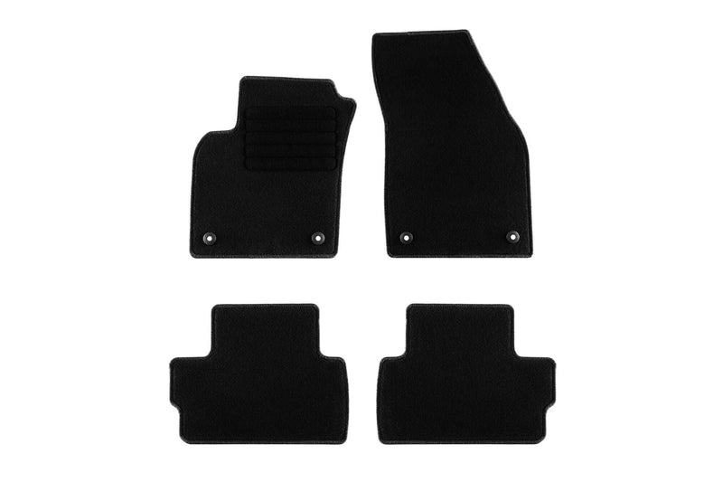 Covorașe Rigum pentru Volvo C30 (2006-2010) - 4 bucăți, negru