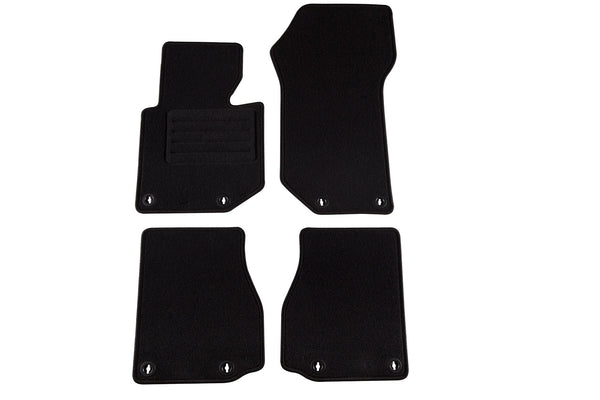 Мокетни стелки Petex за BMW Серия 3 E36 Кабрио (1991–1998) Rex, 4 части, черни, захват B228