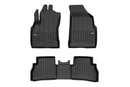 3D Гумени стелки Frogum за Fiat Doblo II Cargo Maxi (2010+), 3 части, черни
