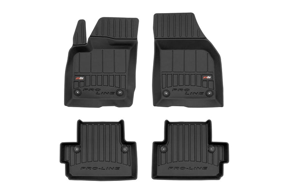 Frogum 3D Rubber Insoles pentru Volvo C30 (2006-2012), 4 bucăți, negru