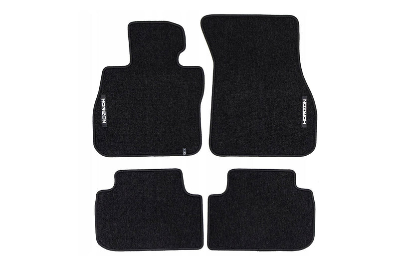Мокетни стелки Frogum Horizon за BMW Серия 1 F40 (2019–2024), 4 части, черни