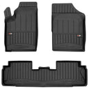 Covorașe de cauciuc 3D Frogum pentru Peugeot Partner (1996-2010), 3 părți, negru