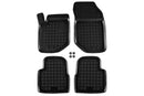 Covorașe din cauciuc Rezaw-Plast pentru Peugeot 2008 (2019-2023, 2023+), fără versiunea Hybrid, 4 părți, negru