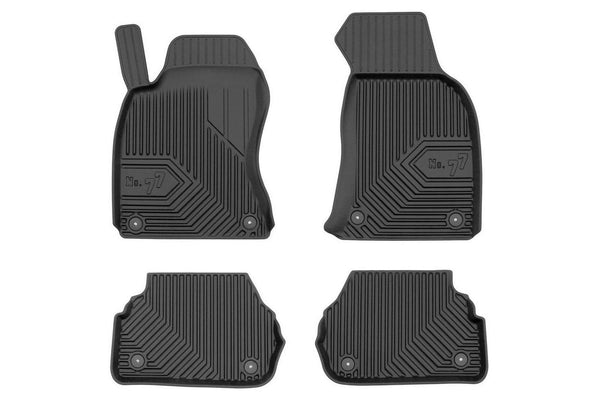 2.5D Гумени стелки Frogum №77 за Audi A6 C5 Allroad (1999–2006), 4 части, черни