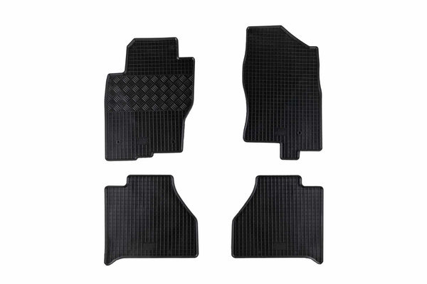 Гумени стелки Rigum за Nissan Navara D/C (2010+), комплект 4 части, черни