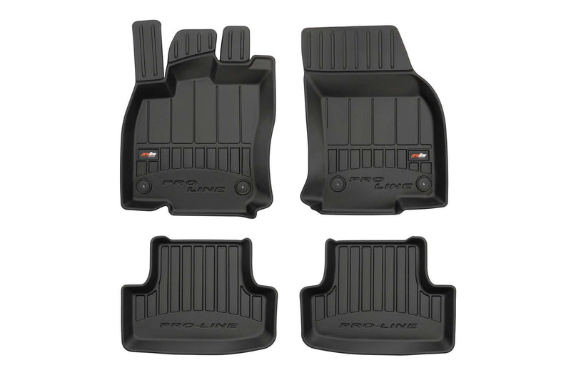 3D Гумени стелки Frogum за Audi Q2 (2016 +), 4 части – Черни