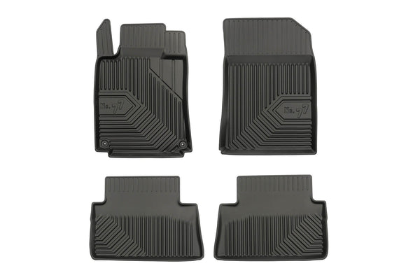 Covorașe de cauciuc 2.5D Frogum No 77 pentru Peugeot 508 (2010-2018), 4 bucăți, negru