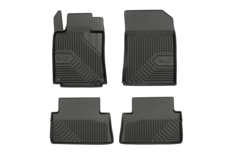 Covorașe de cauciuc 2.5D Frogum No 77 pentru Peugeot 508 (2010-2018), 4 bucăți, negru