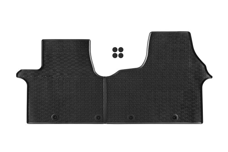 Гумени стелки Geyer&Hosaja за Nissan NV300 (2016+), 2 части, черни