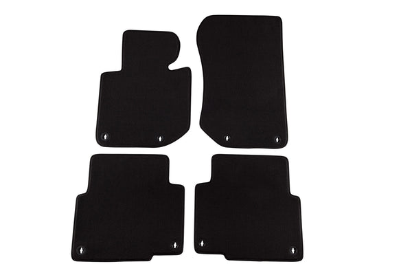 Мокетни стелки Petex за BMW серия 3 E36 седан, комби, купе, компакт (1991–1998) Style – 4 части, черни, захват B228