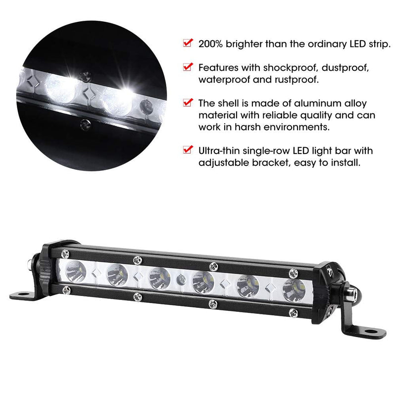 LED БАР - 18W - 18.5см - Avtozona