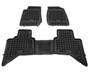 Covorașe din cauciuc Rezaw-Plast pentru Isuzu D-Max (2011-2020) 3 piese