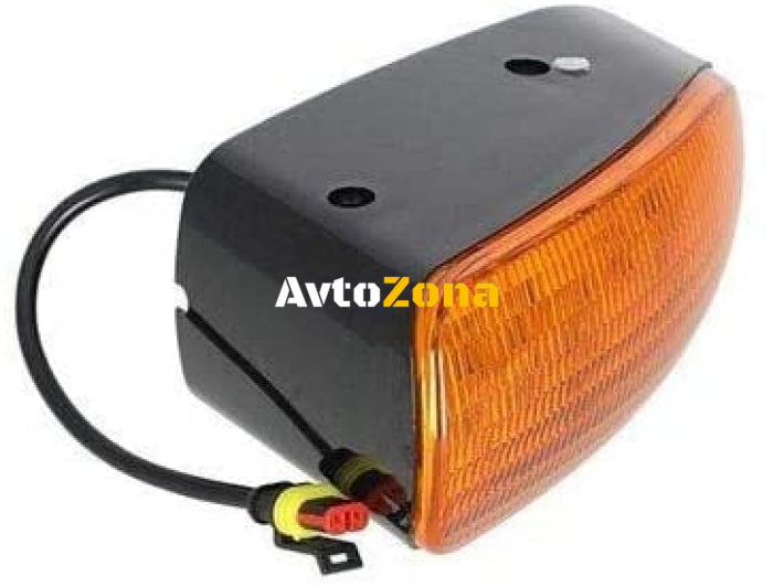 21W Лед LED Сигнална Лампа Мигач Аварийна Оранжева Светлина AGCO John Deere - Avtozona