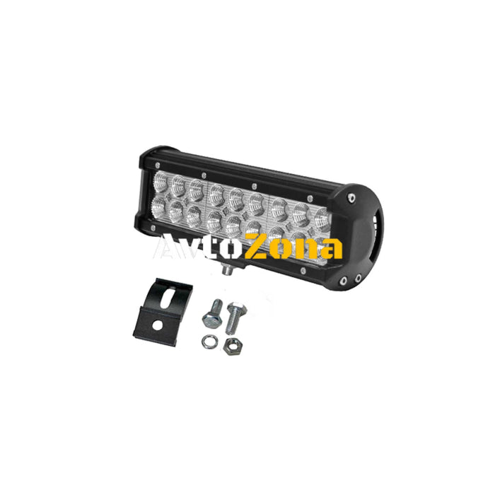 23 См Мощен LED бар Flexzon с Комбинирана Combo светлина 54W 18 LED 12V 24V АТВ Джип 4х4 Offroad - Avtozona