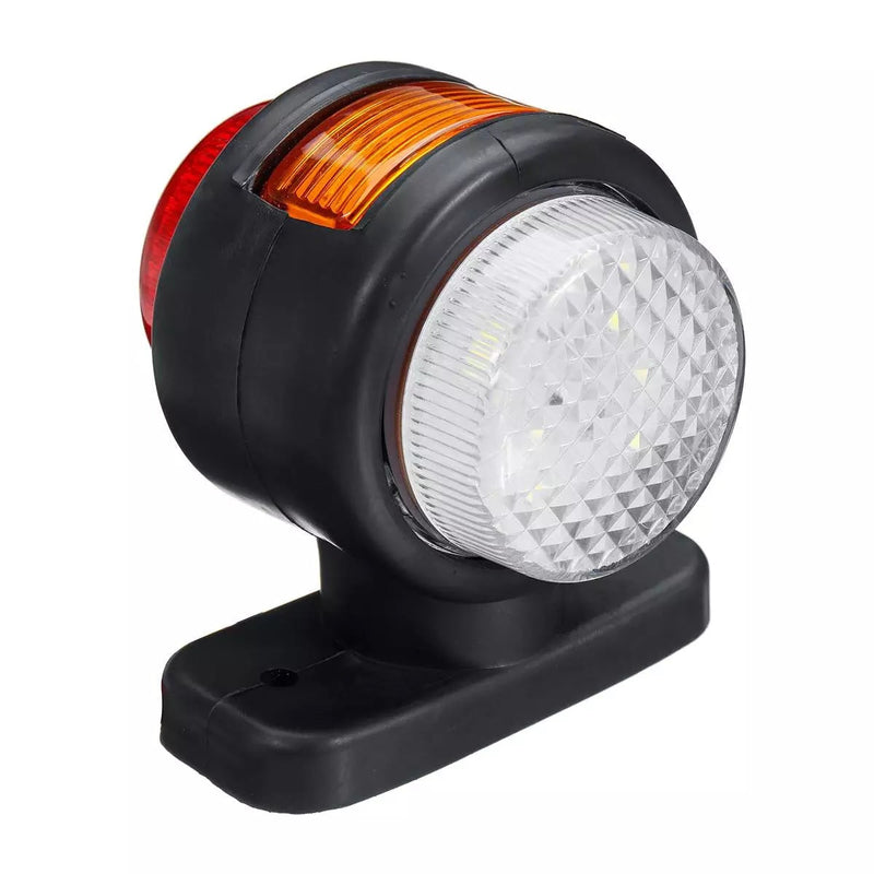 Set de 2 lumini de marcare LED tocosi corn 12V-24V cu trei lumini alb-galben-roșu
