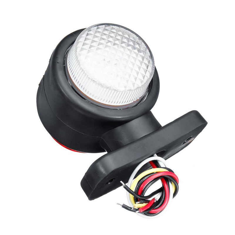 Set de 2 lumini de marcare LED tocosi corn 12V-24V cu trei lumini alb-galben-roșu