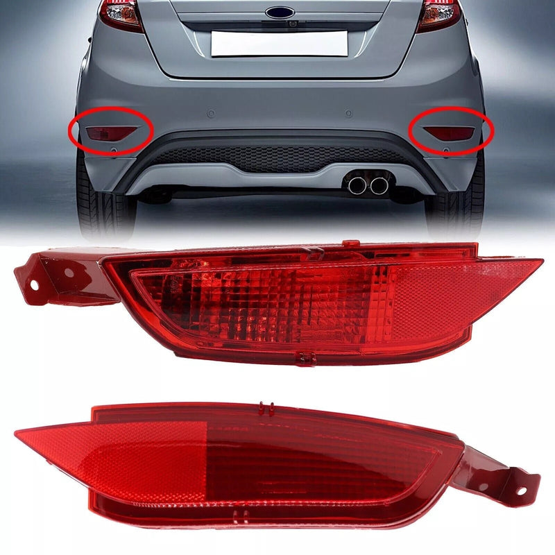Stânga + dreapta reflectorizant spate Fog Light Kit cu bara de protecție spate Bulb pentru FORD Fiesta Mk7 C Max Grand C Max