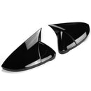 Set de 2 capace oglinzi laterale în stil Batman pentru Volkswagen VW Golf 7 7.5 E-Golf 2013-2020.