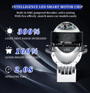 Set de amplificatoare cu diode Bi-LED 2pcs pentru faruri încastrate 3 inch 120W 7500lm 12V +300% luminozitate