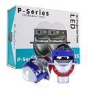 Set de amplificatoare cu diode Bi-LED 2pcs pentru faruri încastrate 3 inch 130W 8000lm 12V +500% luminozitate