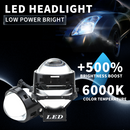 Set de amplificatoare cu diode Bi-LED 2pcs pentru faruri încastrate 3 inch 120W 8000lm 12V +500% luminozitate