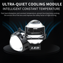 Set de amplificatoare cu diode Bi-LED 2pcs pentru faruri încastrate 3 inch 120W 8000lm 12V +500% luminozitate