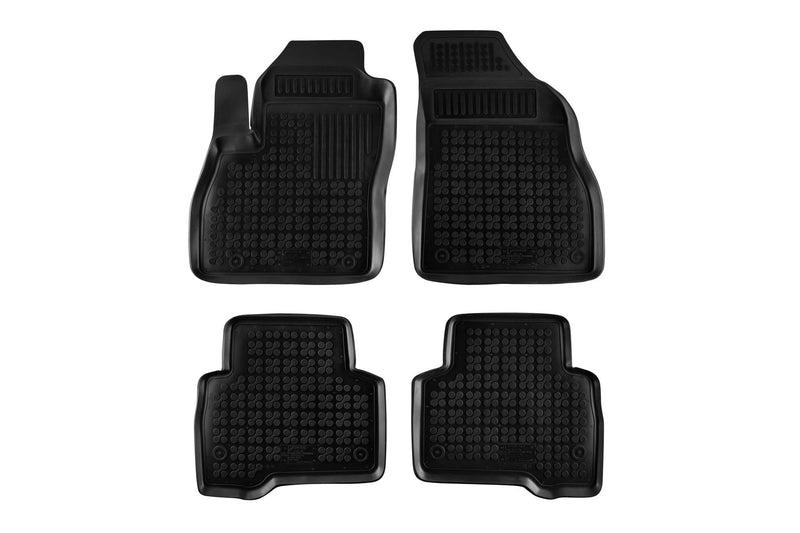 Covorașe din cauciuc Rezaw-Plast pentru Peugeot Bipper (2007-2016), 4 părți, negru