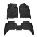 3D гумени стелки Stingray за Volkswagen Amarok (NF) (2022+), 5 части, черни